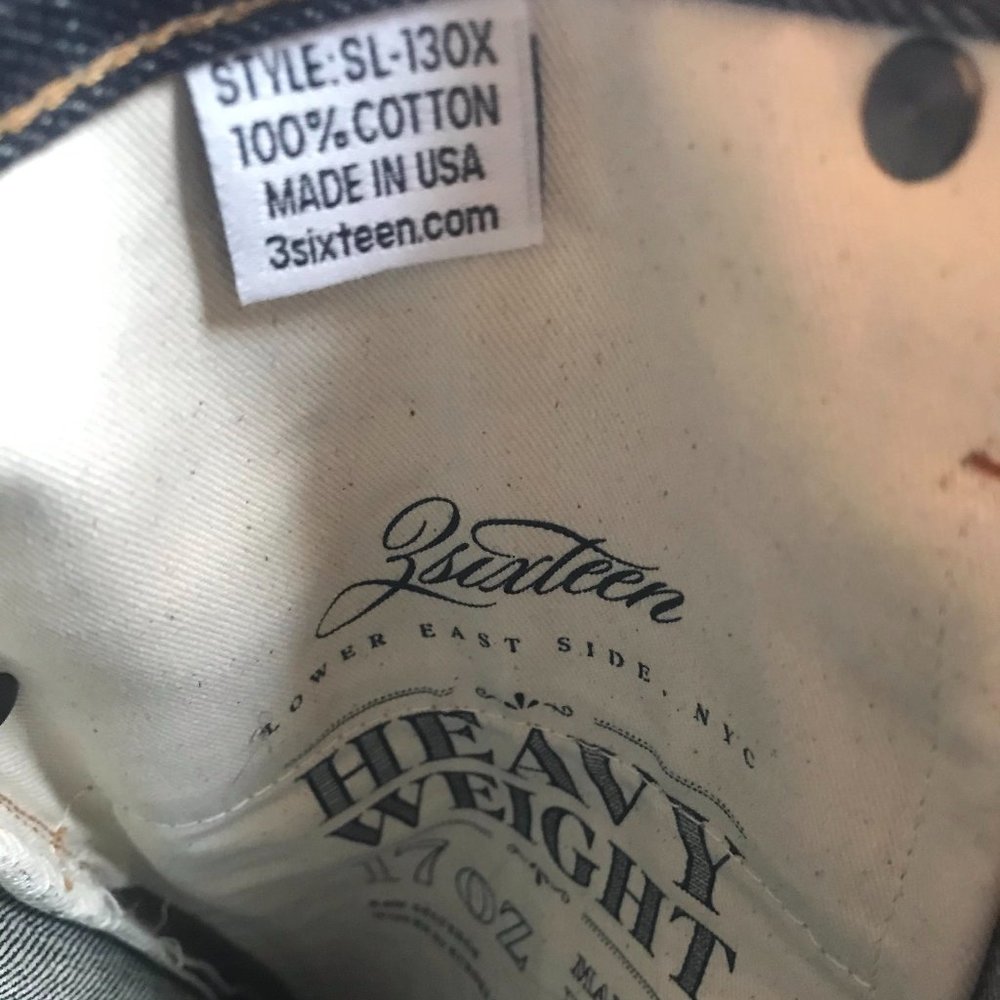 3sixteen SL-130X 17oz size 30 - Picture 5 of 8